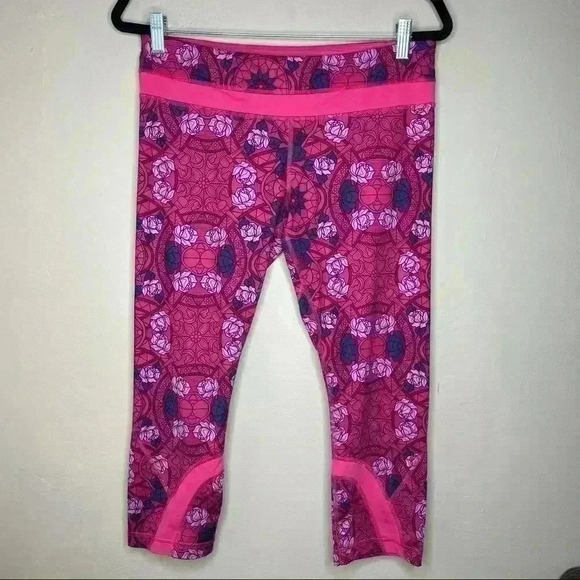 Lululemon Run Inspire Crop ll Prisma Guava Lava - Picture 1 of 7